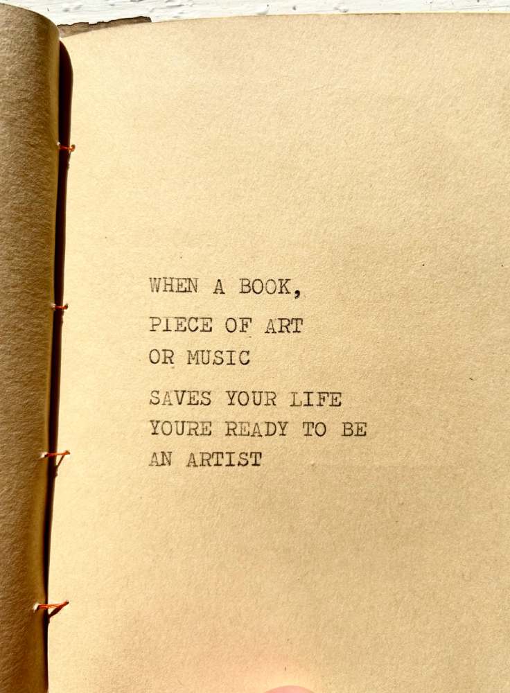 SMUGGLE YOUR WEIRDNESS - handmade booklet: typed/stitched/drawn (limited edition of 50)