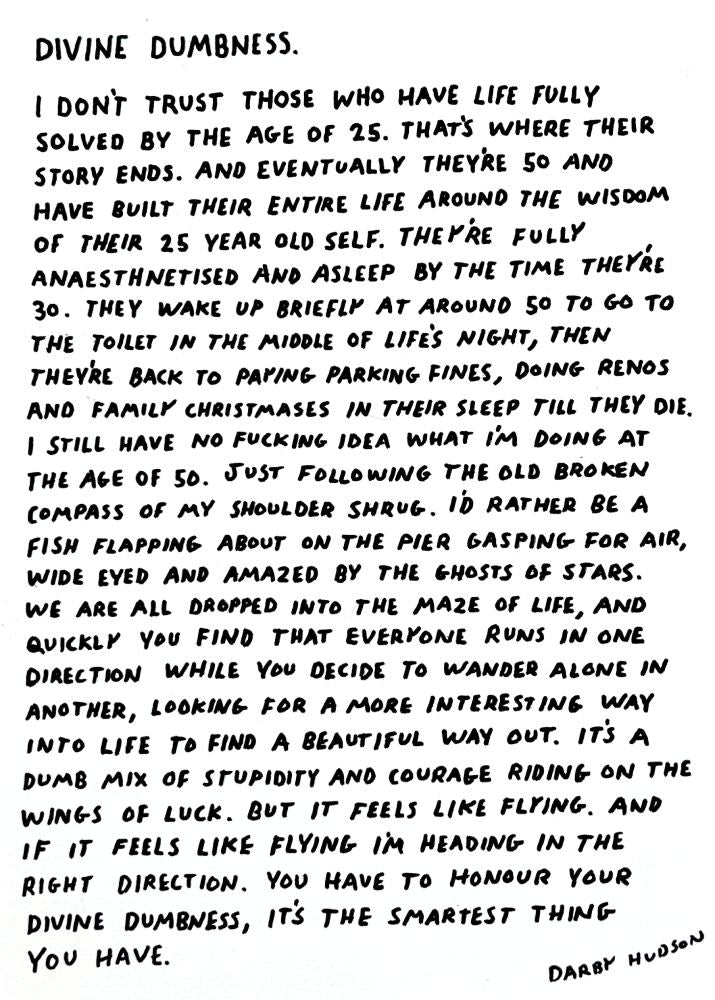 Divine Dumbness - print