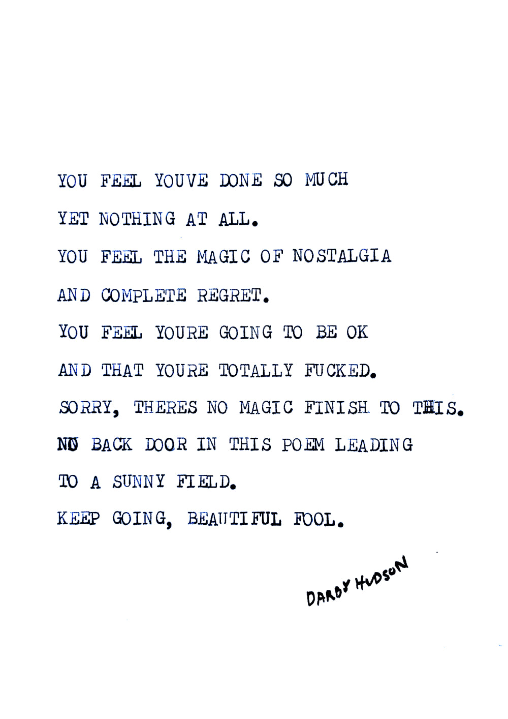 Beautiful Fool - downloadable print file