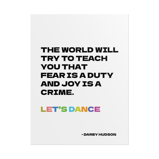 Rolled Poster - "Let's Dance" Art Print