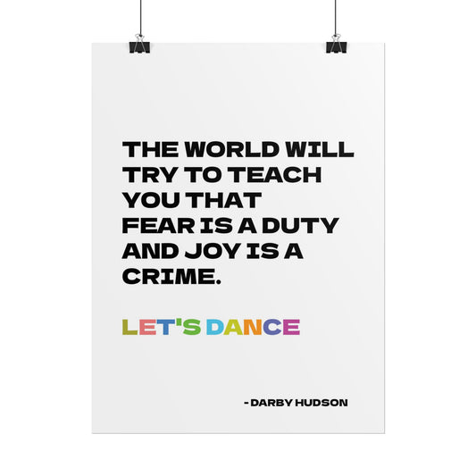 Rolled Poster - "Let's Dance" Art Print