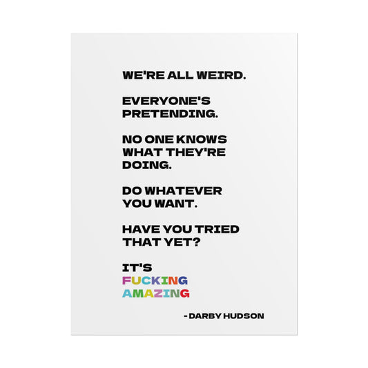 Rolled Poster - "Amazing" Art Print