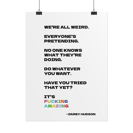 Rolled Poster - "Amazing" Art Print