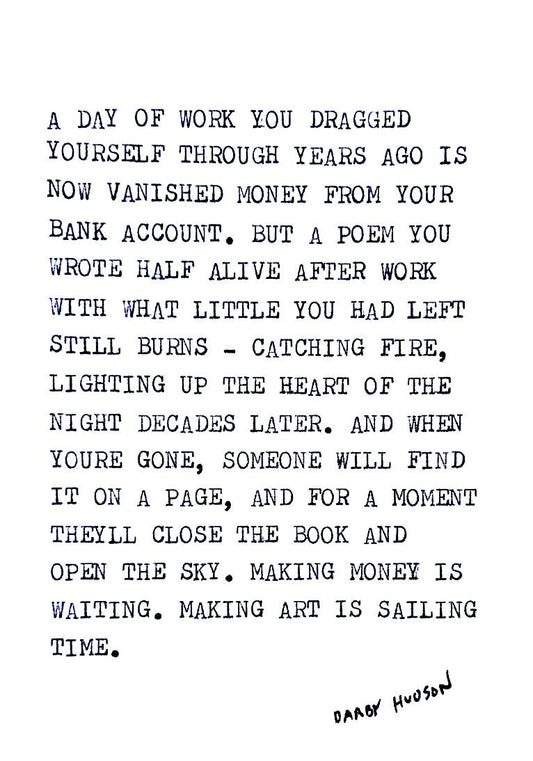 Night Poem - downloadable print file