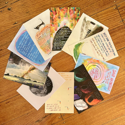 Large Art Postcards Series 3, (bundle of 10, size A5)