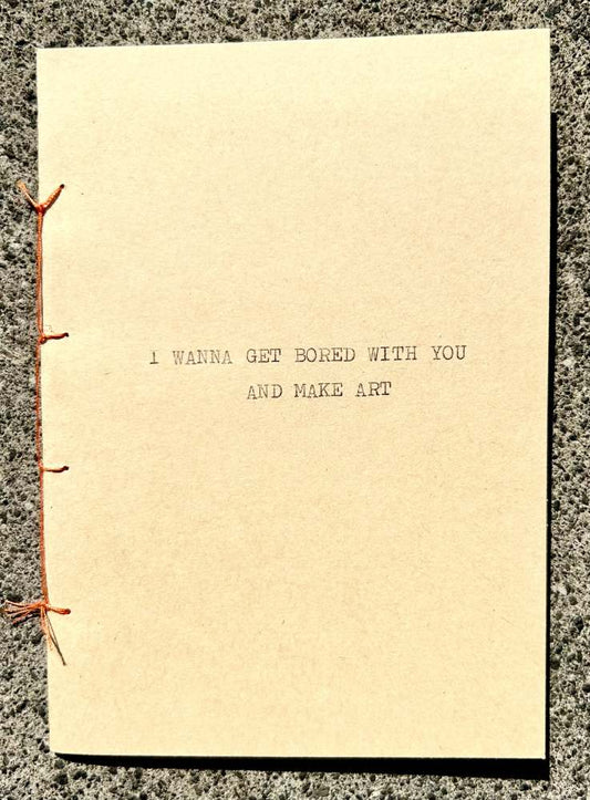 SMUGGLE YOUR WEIRDNESS - handmade booklet: typed/stitched/drawn (limited edition of 50)