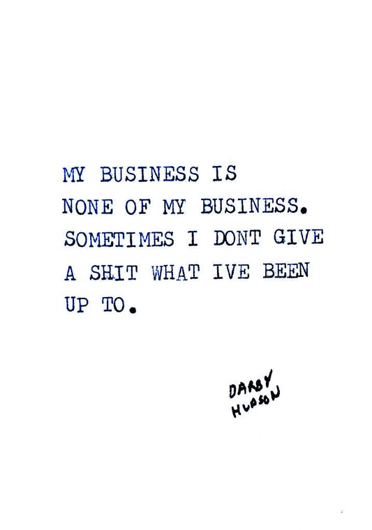 Business - downloadable print file