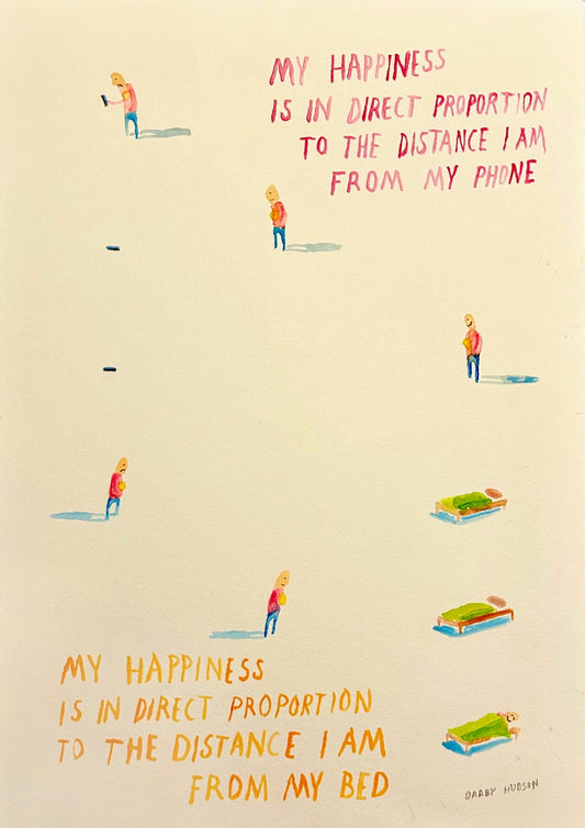 Happiness - signed print