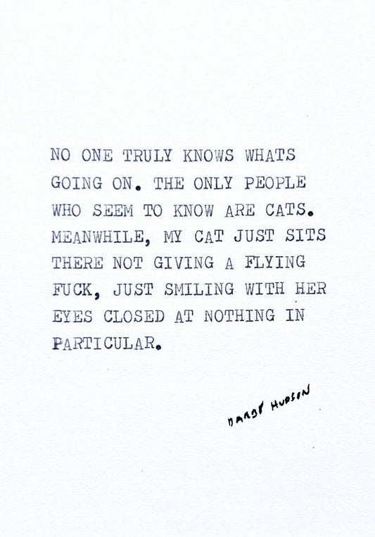 Only Cats - downloadable print file