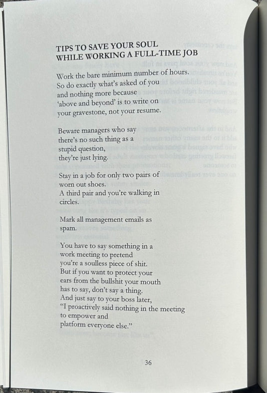 WORKING NINE LIVES - paperback, poetry (2024)