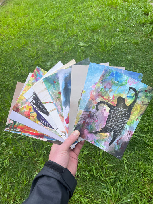 Large Art Postcards Series 2, (bundle of 10, size A5)